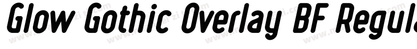 Glow Gothic Overlay BF Regular字体转换